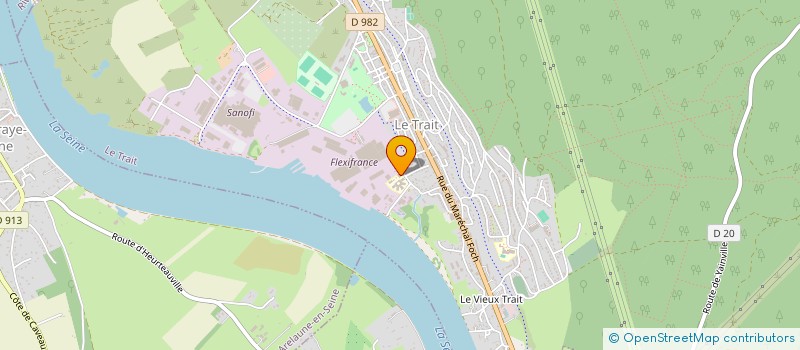 localisation de l'entreprise ENTREPRISE GUILLARD SARL  LE TRAIT