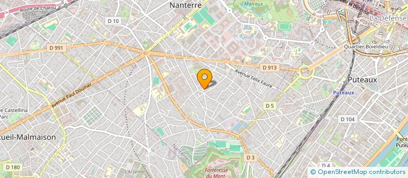 localisation de l'entreprise ENTREPRISE GUILLEMOT SA  NANTERRE