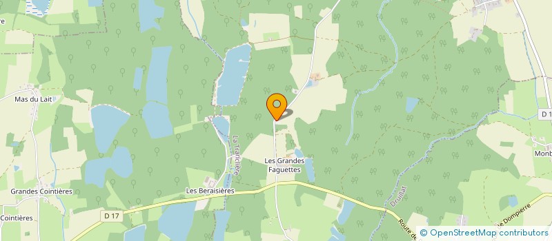 localisation de l'entreprise ENTREPRISE GUILLERMIN à LA TRANCLIERE