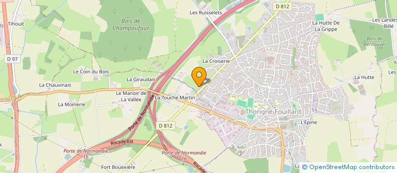 localisation de l'entreprise ENTREPRISE GUILLOU FRERES à THORIGNE-FOUILLARD