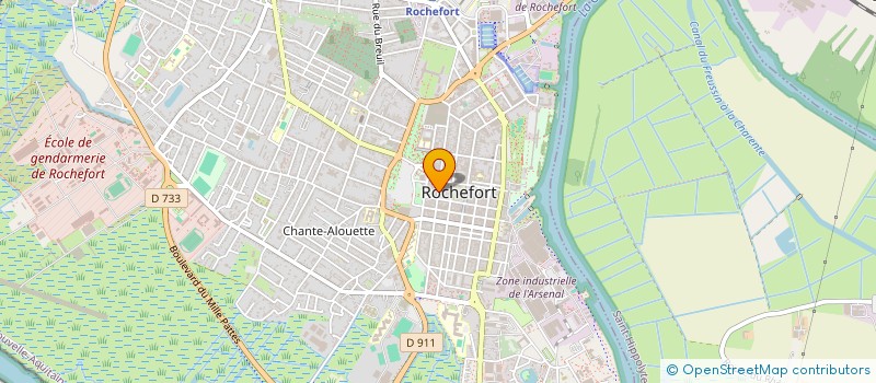 localisation de l'entreprise ENTREPRISE GUITTARD ET ASSOCIES  ROCHEFORT