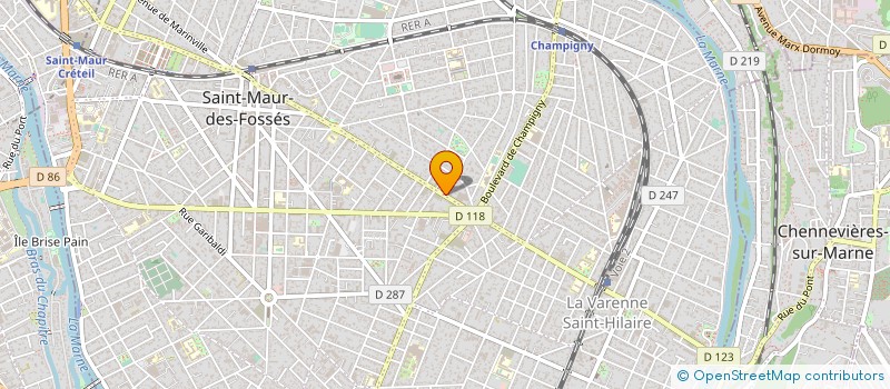 localisation de l'entreprise ENTREPRISE GUY BROUSSAIL ET CIE SARL  SAINT-MAUR-DES-FOSSES