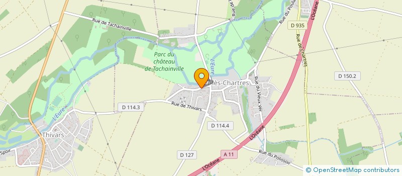 localisation de l'entreprise ENTREPRISE GUY COLAS  VER-LES-CHARTRES