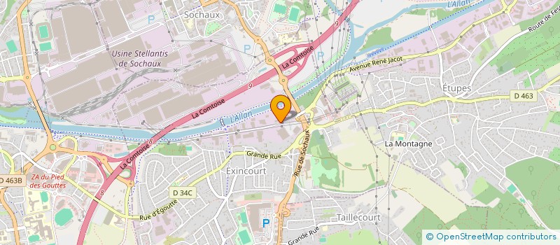 localisation de l'entreprise ENTREPRISE HAAS  EXINCOURT