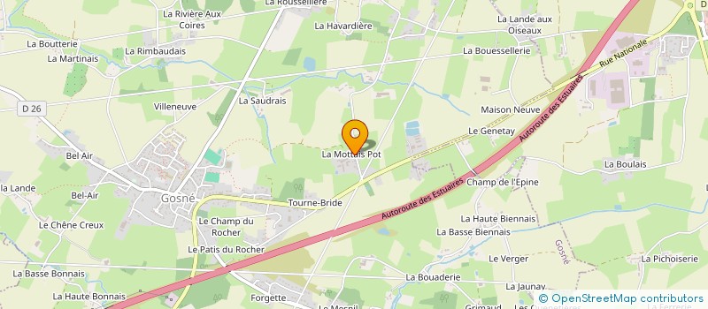 localisation de l'entreprise ENTREPRISE HALLOU à SAINT-AUBIN-DU-CORMIER