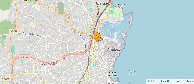 localisation de l'entreprise ENTREPRISE HARRIS à ANTIBES