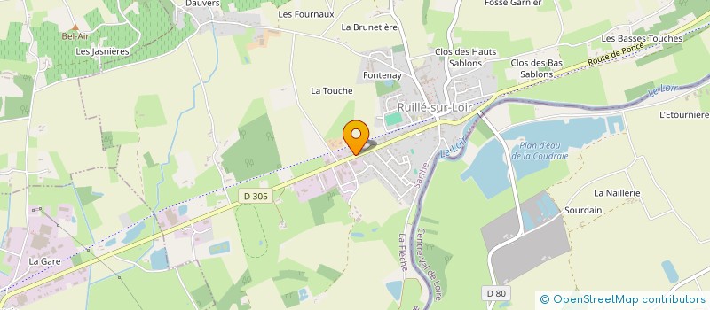 localisation de l'entreprise ENTREPRISE HEMON  LOIR EN VALLEE