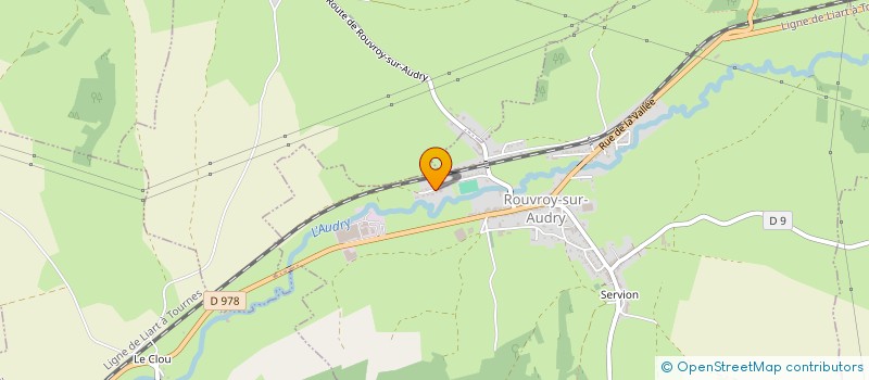 localisation de l'entreprise ENTREPRISE HENON ALEXANDRE  ROUVROY-SUR-AUDRY