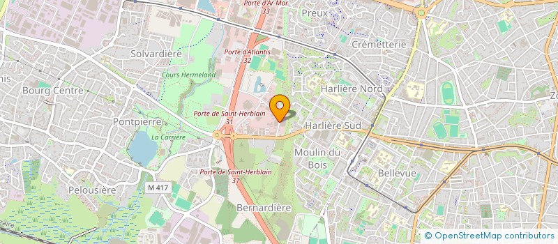 localisation de l'entreprise ENTREPRISE HERBLINOISE DU BATIMENT à SAINT-HERBLAIN