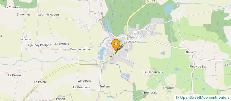 localisation de l'entreprise ENTREPRISE HERVE FRANGEUL à LA CHAPELLE-BOUEXIC