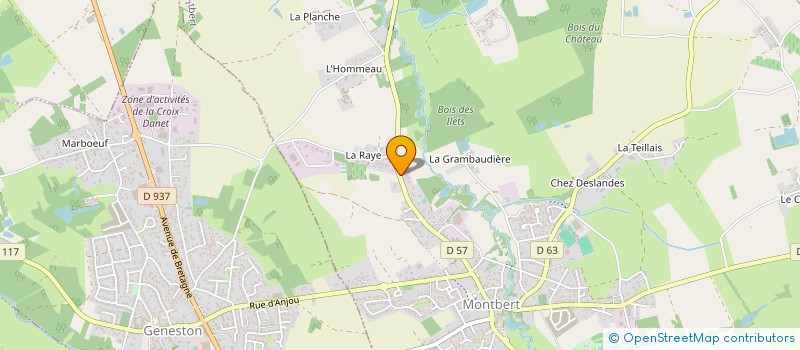 localisation de l'entreprise ENTREPRISE HERVOUET à AIGREFEUILLE-SUR-MAINE