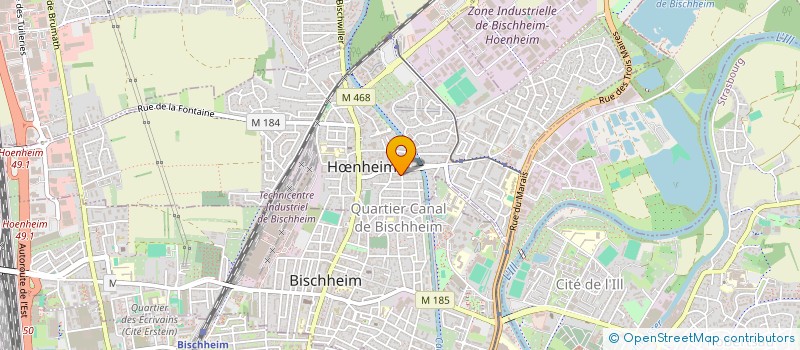 localisation de l'entreprise ENTREPRISE HILBERT ET CIE  HNHEIM