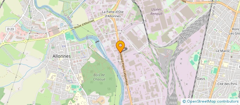 localisation de l'entreprise ENTREPRISE HINAUT à LE MANS