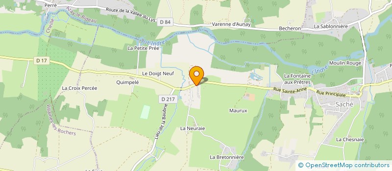 localisation de l'entreprise ENTREPRISE HIPEAUX à SACHE