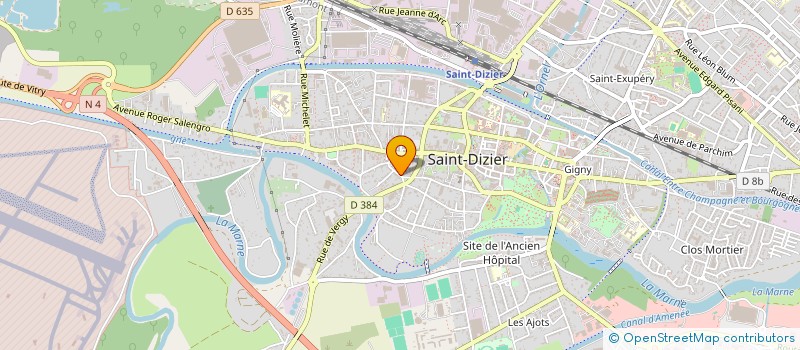 localisation de l'entreprise ENTREPRISE HOLVEC VERNIER à SAINT-DIZIER