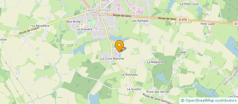 localisation de l'entreprise ENTREPRISE HUBERT JANNET à SAINT-GERMAIN-DU-BOIS