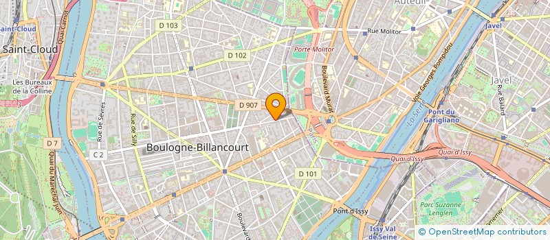 localisation de l'entreprise ENTREPRISE HUGUET à BOULOGNE-BILLANCOURT