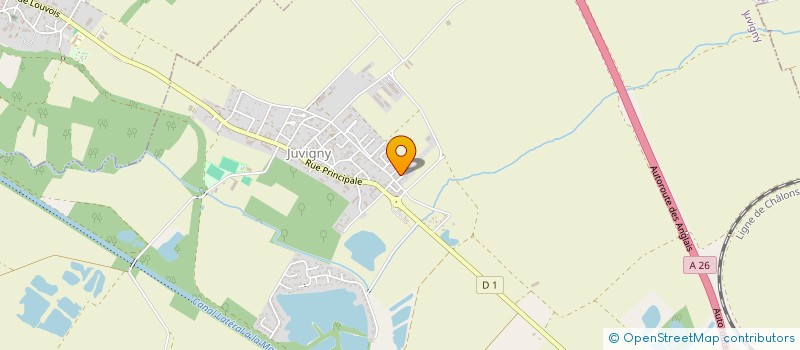 localisation de l'entreprise ENTREPRISE HULIN  JUVIGNY