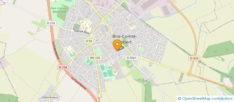 localisation de l'entreprise ENTREPRISE HUMAINE ET VIVANTE  BRIE-COMTE-ROBERT