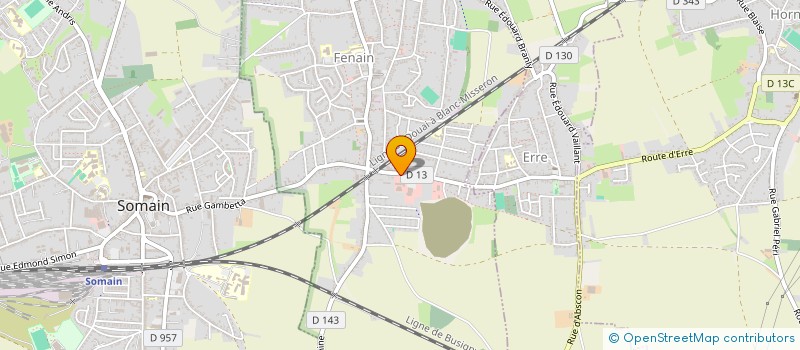 localisation de l'entreprise ENTREPRISE IERA  FENAIN