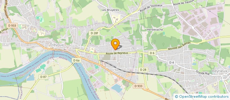 localisation de l'entreprise ENTREPRISE ILBAY à TREVOUX