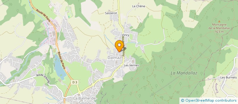 localisation de l'entreprise ENTREPRISE IMPOCO CATANIA  LA BALME-DE-SILLINGY