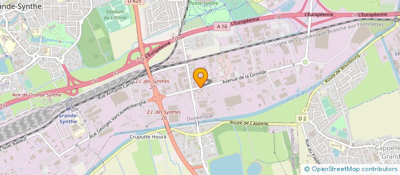 localisation de l'entreprise ENTREPRISE INDUSTRIE & TRAVAUX PUBLICS à DUNKERQUE