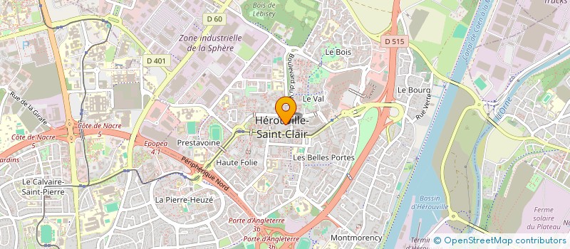localisation de l'entreprise ENTREPRISE INSERTION ELAN + à HEROUVILLE-SAINT-CLAIR