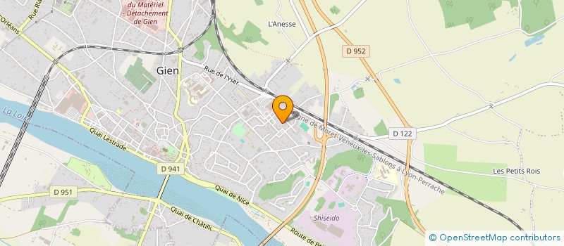 localisation de l'entreprise ENTREPRISE INSERTION PAYS GIENNOIS à GIEN