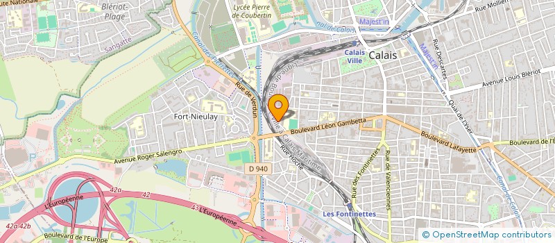 localisation de l'entreprise ENTREPRISE INTER GESTION à CALAIS