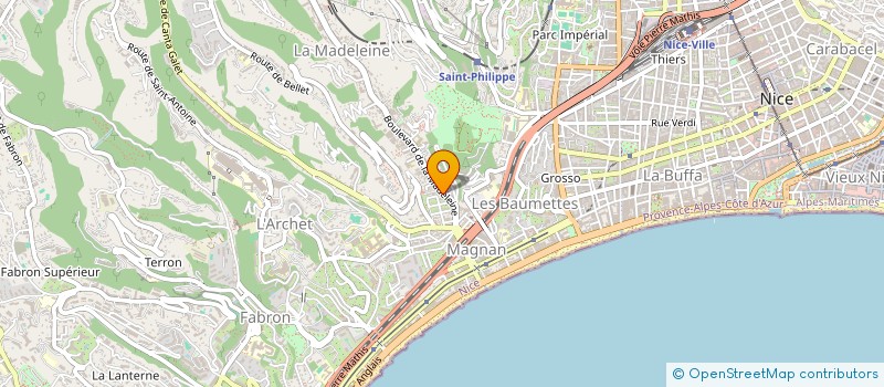localisation de l'entreprise ENTREPRISE IOTTI à NICE