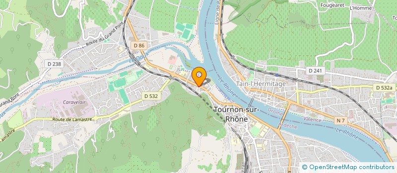 localisation de l'entreprise ENTREPRISE ISSARTIAL ET COMPAGNIE à TOURNON-SUR-RHONE
