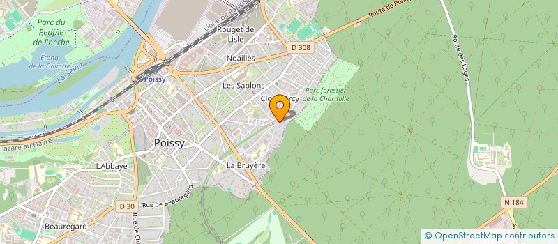 localisation de l'entreprise ENTREPRISE J. DE MATOS à POISSY