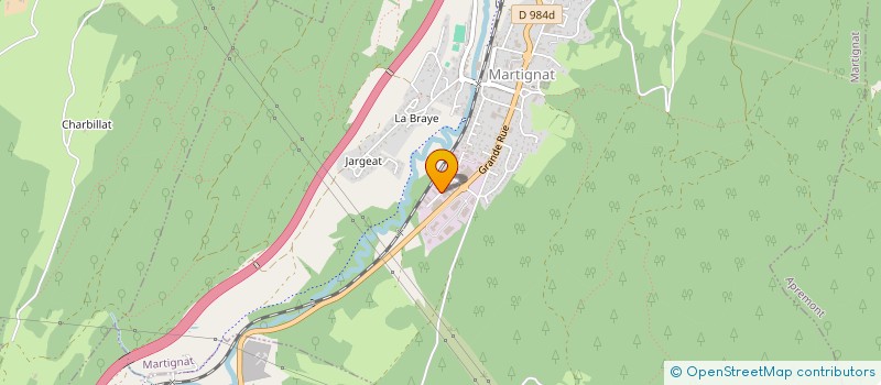 localisation de l'entreprise ENTREPRISE J.P  MARTIGNAT