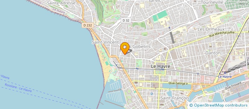 localisation de l'entreprise ENTREPRISE J. SEBILLE ET COMPAGNIE à LE HAVRE
