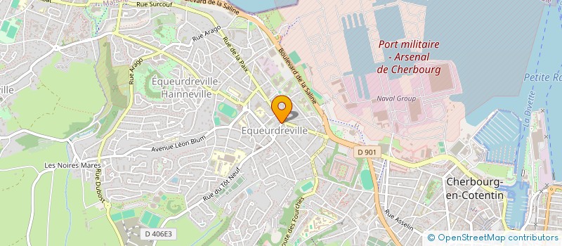 localisation de l'entreprise ENTREPRISE JACK CORNIERE  CHERBOURG-EN-COTENTIN