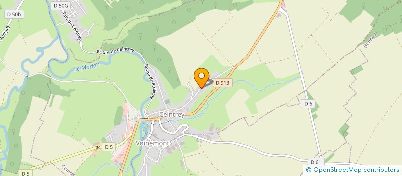 localisation de l'entreprise ENTREPRISE JACOT DOMINIQUE  CEINTREY