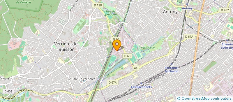 localisation de l'entreprise ENTREPRISE JACQUES ALLAIN à VERRIERES-LE-BUISSON