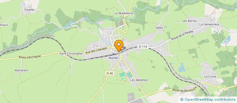 localisation de l'entreprise ENTREPRISE JACQUES BARBE  HURIEL