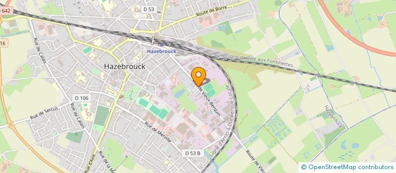 localisation de l'entreprise ENTREPRISE JACQUES FAIGNOT à HAZEBROUCK