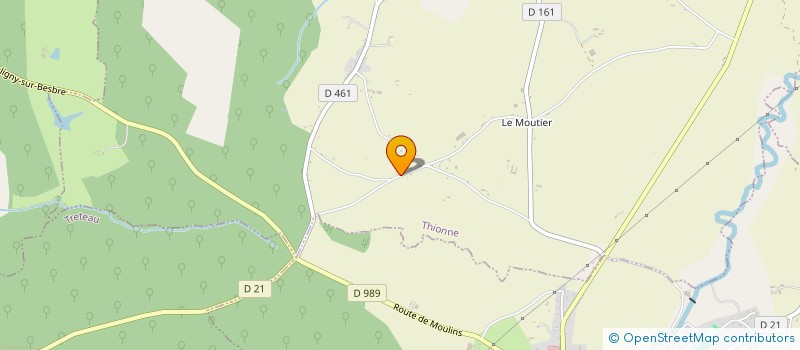 localisation de l'entreprise ENTREPRISE JACQUET à THIONNE