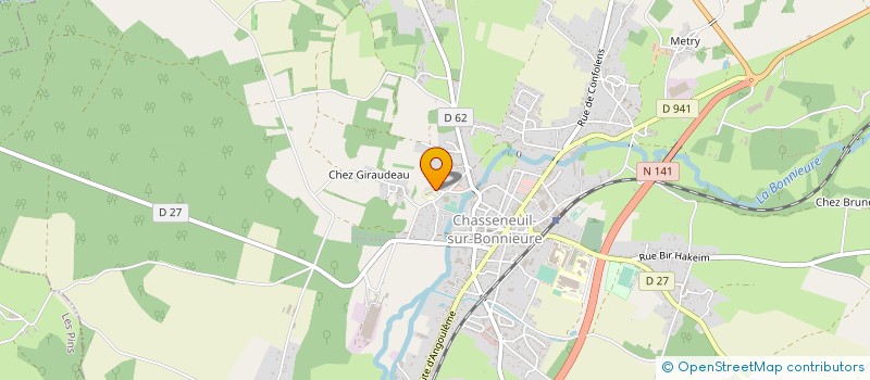 localisation de l'entreprise ENTREPRISE JALLAGEAS à CHASSENEUIL-SUR-BONNIEURE
