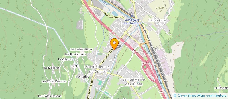 localisation de l'entreprise ENTREPRISE JAMEN à SAINT-ETIENNE-DE-CUINES