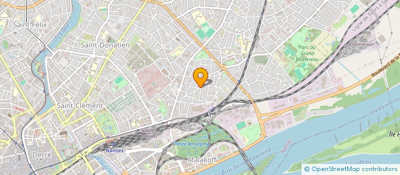 localisation de l'entreprise ENTREPRISE JAUNASSE à NANTES