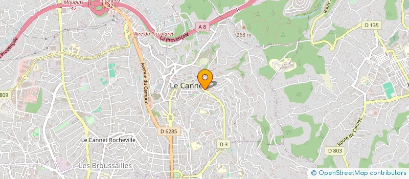 localisation de l'entreprise ENTREPRISE JEAN BONNAVION à LE CANNET