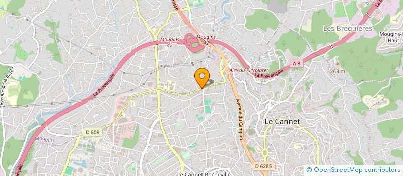 localisation de l'entreprise ENTREPRISE JEAN BROSIO SA  MOUGINS