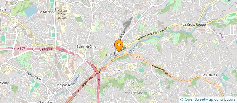 localisation de l'entreprise ENTREPRISE JEAN CHOMEL  MARSEILLE