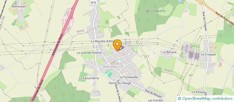 localisation de l'entreprise ENTREPRISE JEAN JACQUES LEFEBVRE à ATTICHES
