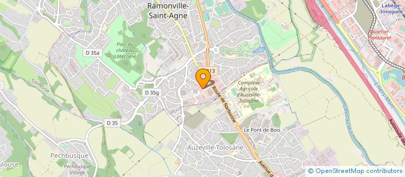 localisation de l'entreprise ENTREPRISE JEAN LATOUR à RAMONVILLE-SAINT-AGNE