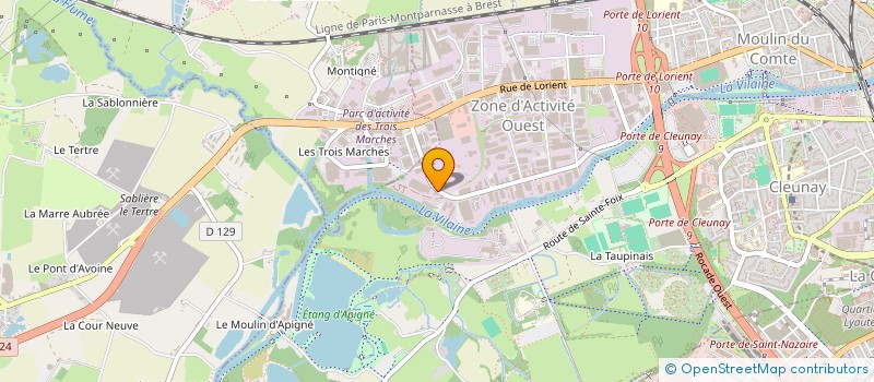 localisation de l'entreprise ENTREPRISE JEAN LEFEBVRE OUEST à RENNES